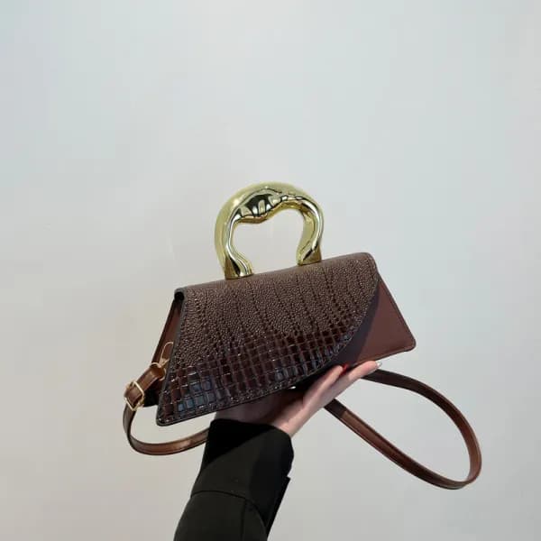 ERIS Spliced Square Shoulder Bag – Elegant Everyday Handbag