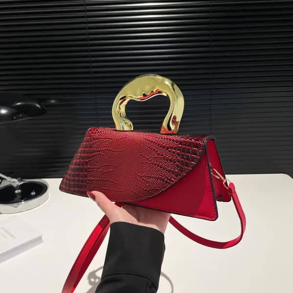ERIS Spliced Square Shoulder Bag – Elegant Everyday Handbag